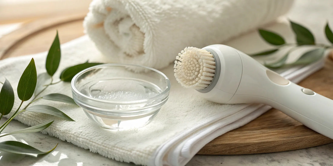 The Beauty Skin Perfect facial cleansing brush set with multiple heads for a custom clean.