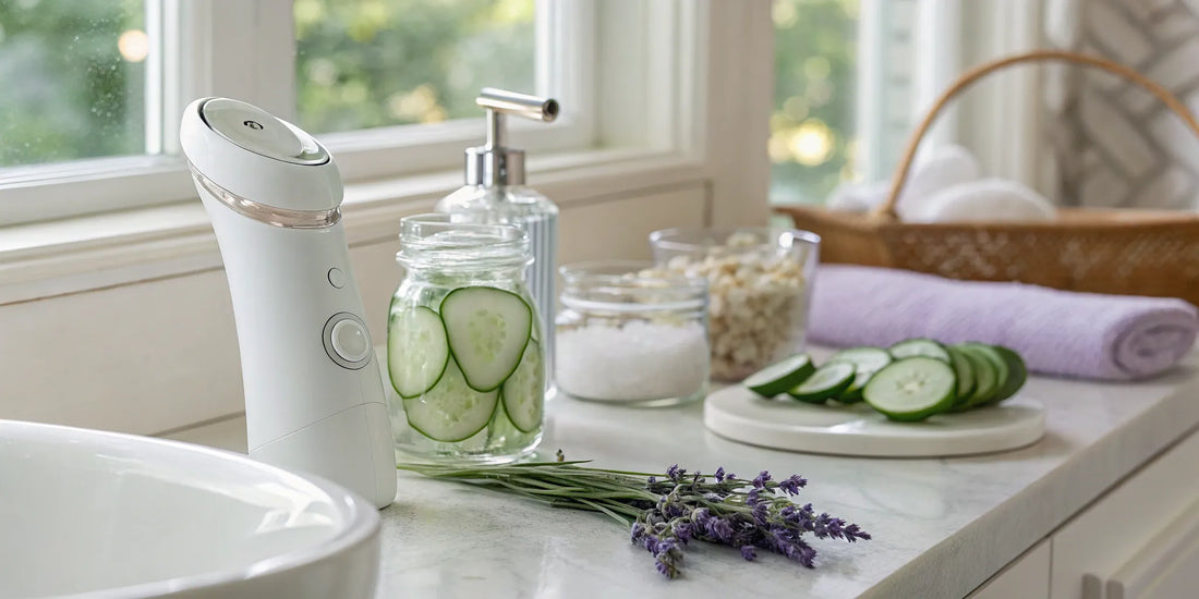 Facial cleansing device for male and female skin.