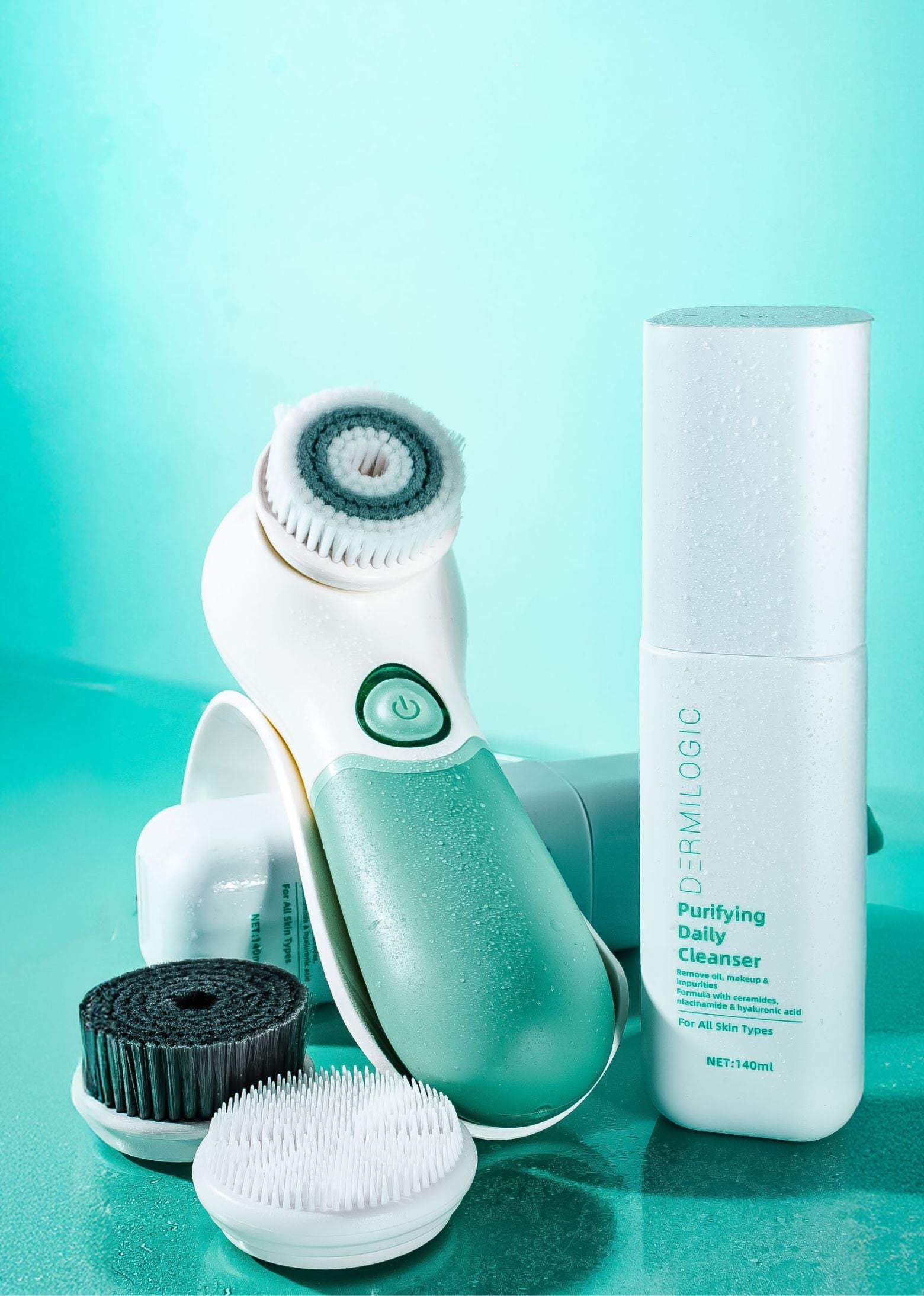 Dermilogic Cleanser & Brush Bundle – Hollywood’s Skincare Secret, Now Yours ✨