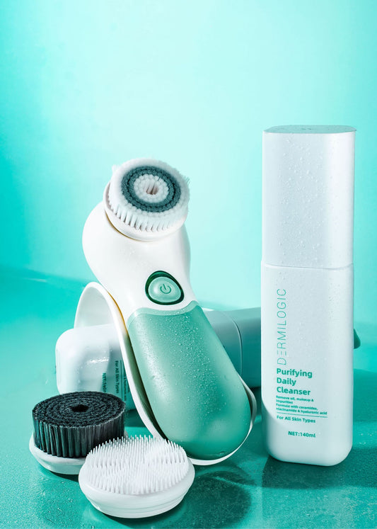 Dermilogic Cleanser & Brush Bundle – Hollywood’s Skincare Secret, Now Yours ✨